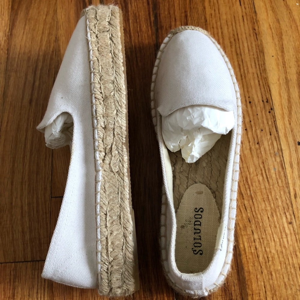 Soludos Canvas Platform Smoking Slipper
